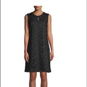 Karl Lagerfield Paris black lace shift dress